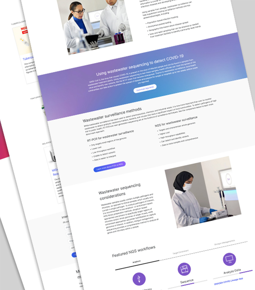 Illumina microbiology pages designed to highlight public health surveillance opportunites.